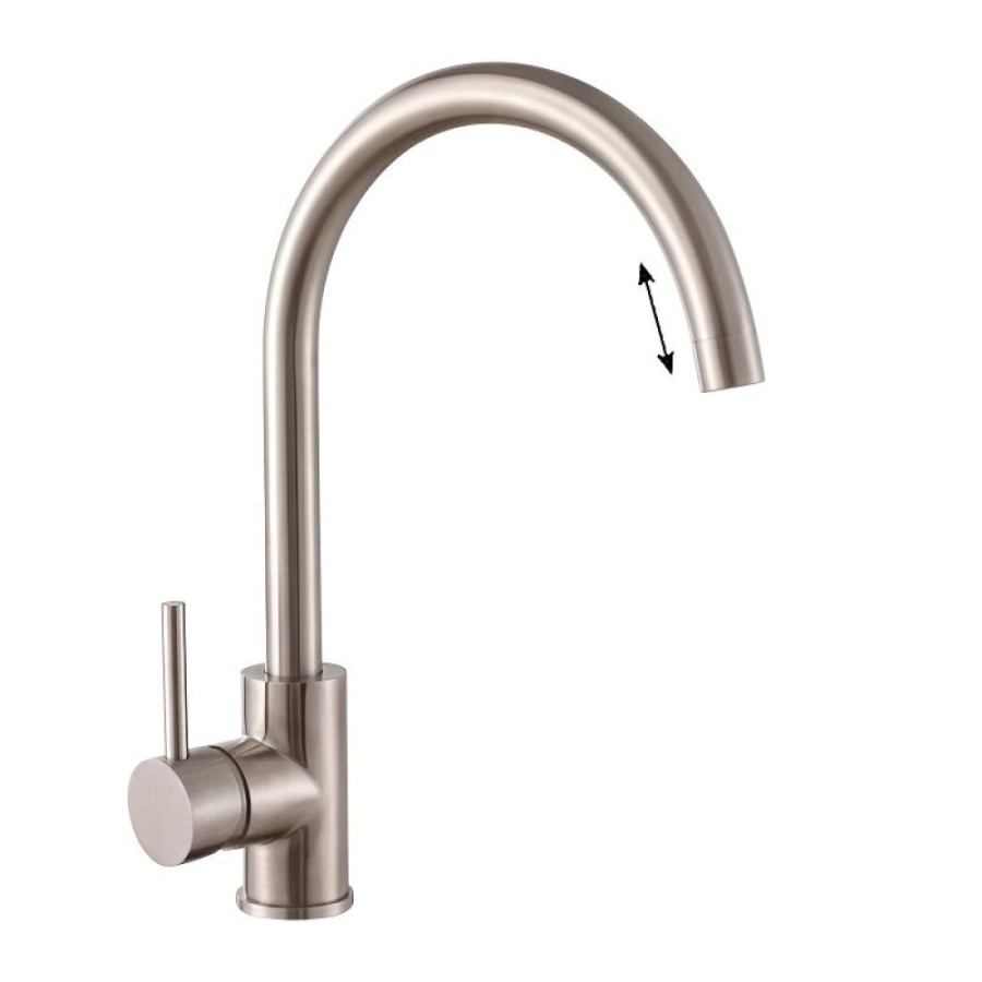 Смеситель для кухни Haiba HB70304-3, сталь