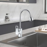 Смеситель для кухонной мойки Haiba, с гибким изливом, хром, HB73615