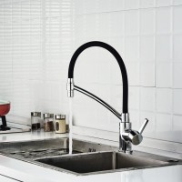 Смеситель для кухонной мойки Haiba, гибкий излив, хром, HB73643-7