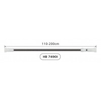 Карниз для ванной комнаты Haiba 110-200 см, прямой, HB74901