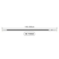 Карниз для ванной комнаты Haiba 140-260 см, прямой, HB74902