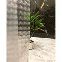 Штора для ванной Haiba 180 х 200 см, 3D-эффект, белая, HB75101-1
