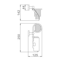 Держатель туалетной бумаги и дезодоранта Haiba, хром, HB8603-1