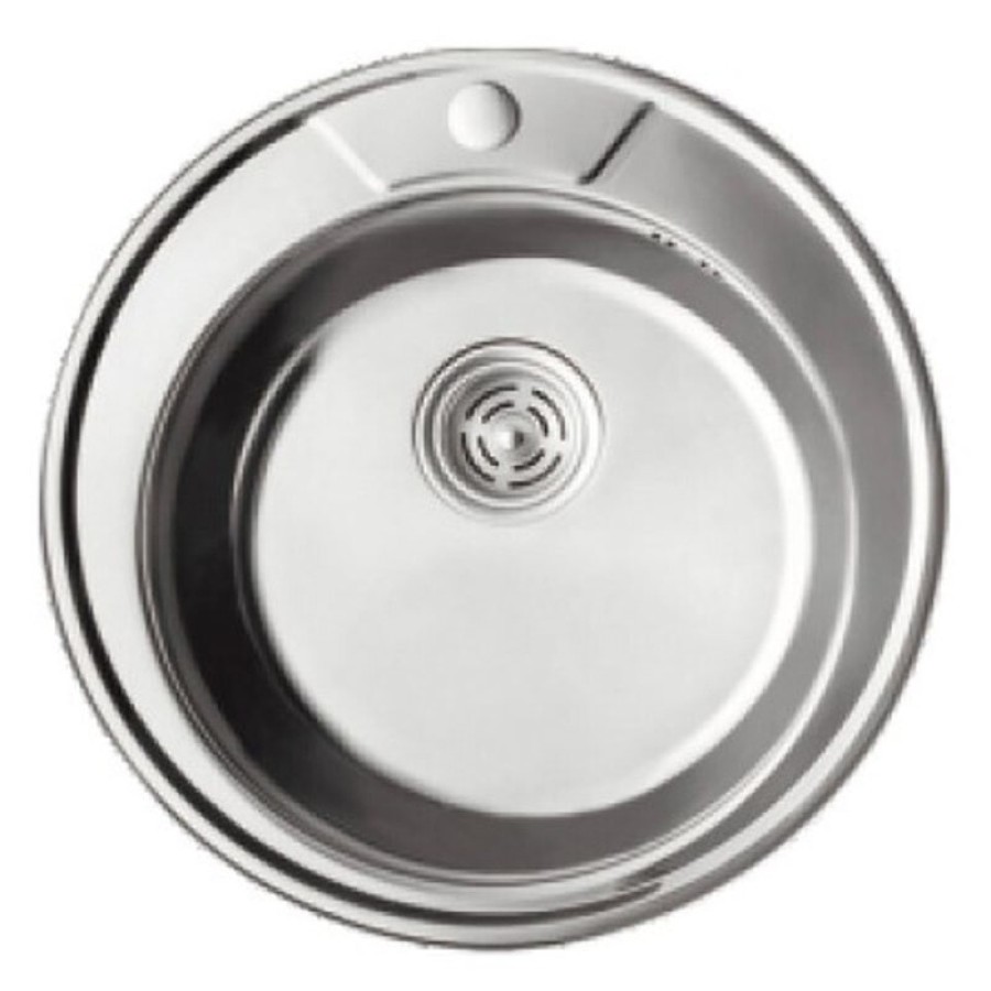 Мойка кухонная Haiba, 49 х 49 х 16 см, матовая сталь, HBS490-06