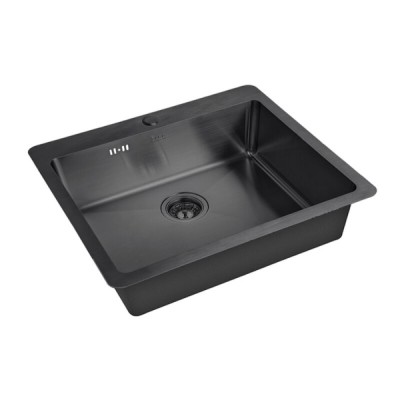 Кухонная мойка Zorg HD 7551 GRAFIT, 75 см, нержавеющая сталь, цвет графит