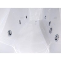 Акриловая ванна Timo HELLA1575-KT15-SPV1505-T-CM-T-BM-FP15H, 150 х 75 см, с гидромассажем, цвет белый