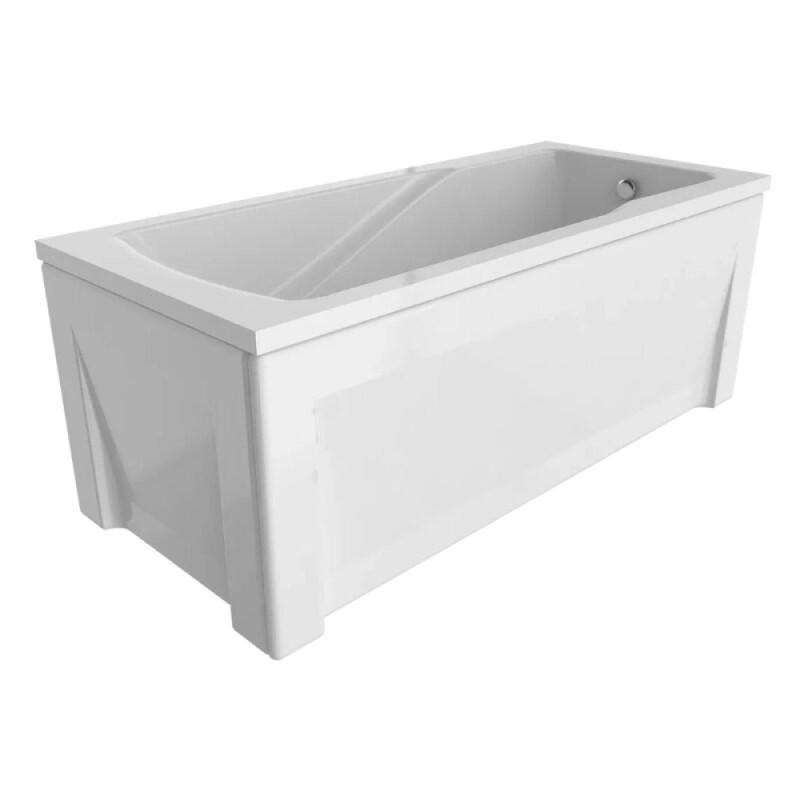Акриловая ванна Timo HELLA1575-KT15-SPV1505-T-CM-T-BM-T-CT, 150 х 75 см, с гидромассажем и хромотерапией, цвет белый