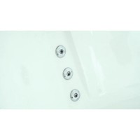 Акриловая ванна Timo HELLA1575-KT15-SPV1505-T-CM-T-BM-T-CT-FP15H, 150 х 75 см, с гидромассажем и хромотерапией, цвет белый