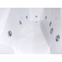 Акриловая ванна Timo HELLA1775-KT17-SPV1505-T-CM-T-BM-T-CT-FP17H, 170 х 75 см, с гидромассажем и хромотерапией, цвет белый