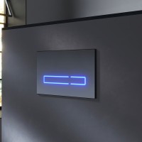 Инсталляция Am.Pm Pro для подвесного унитаза с сенсорной клавишей Touchless Pro стекло, черный, I012704.50A38