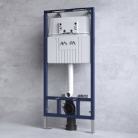 Инсталляция Am.Pm MasterFit, I012710.0138, для подвесного унитаза, с клавишей ProC L, цвет черный матовый