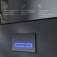 Клавиша Am.Pm Touch Pro I0450A38, сенсорная, стекло, черный глянец