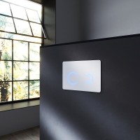 Клавиша Am.Pm Touch Pro I0450B01, сенсорная, стекло, белый глянец