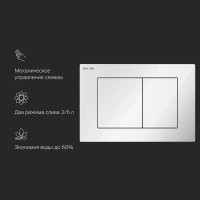 Клавиша Am.Pm PrimeFit S I090201, механическая, цвет белый глянцевый