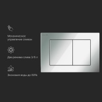 Клавиша Am.Pm PrimeFit S I090251, механическая, цвет хром глянцевый