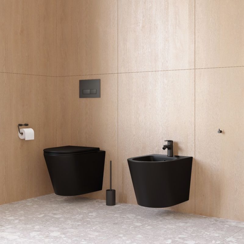 Биде Iddis Calipso CALRB02i82 подвесное Черное матовое