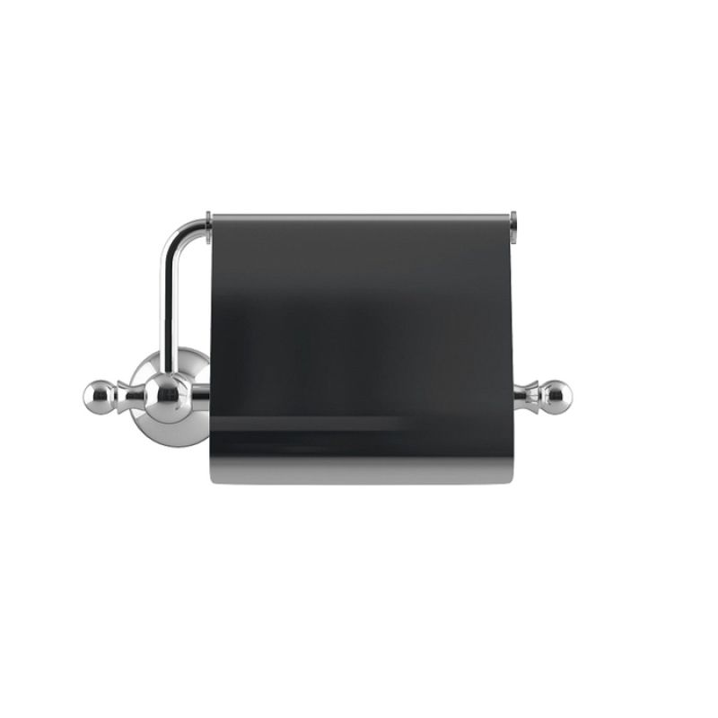 Держатель для туалетной бумаги с крышкой, глянцевый хром, сплав металлов, Retro, IDDIS, RETSSC0i43