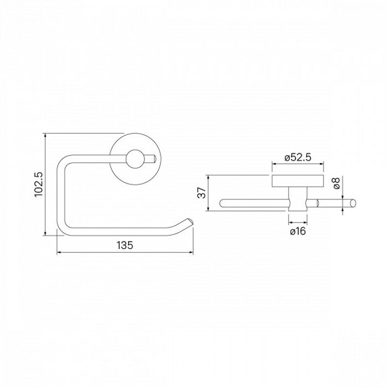 Держатель туалетной бумаги Iddis Sena SENSS00i43 Хром