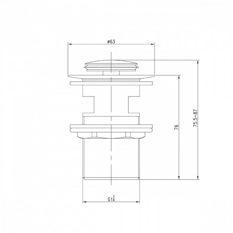 Донный клапан Iddis Cloud CLOG000i88 Золото
