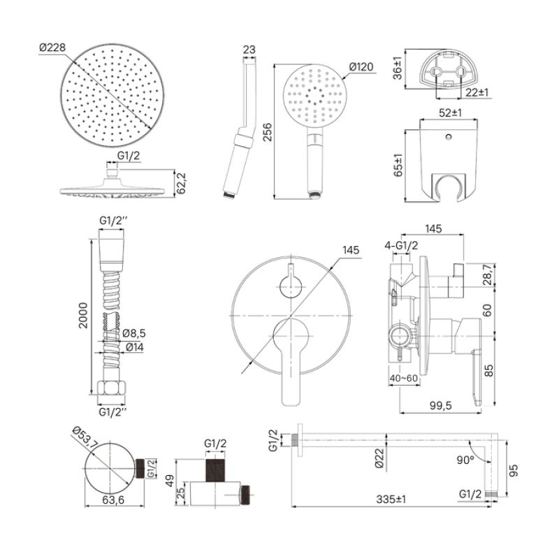 Душевая система Iddis Sena SENSB02i67