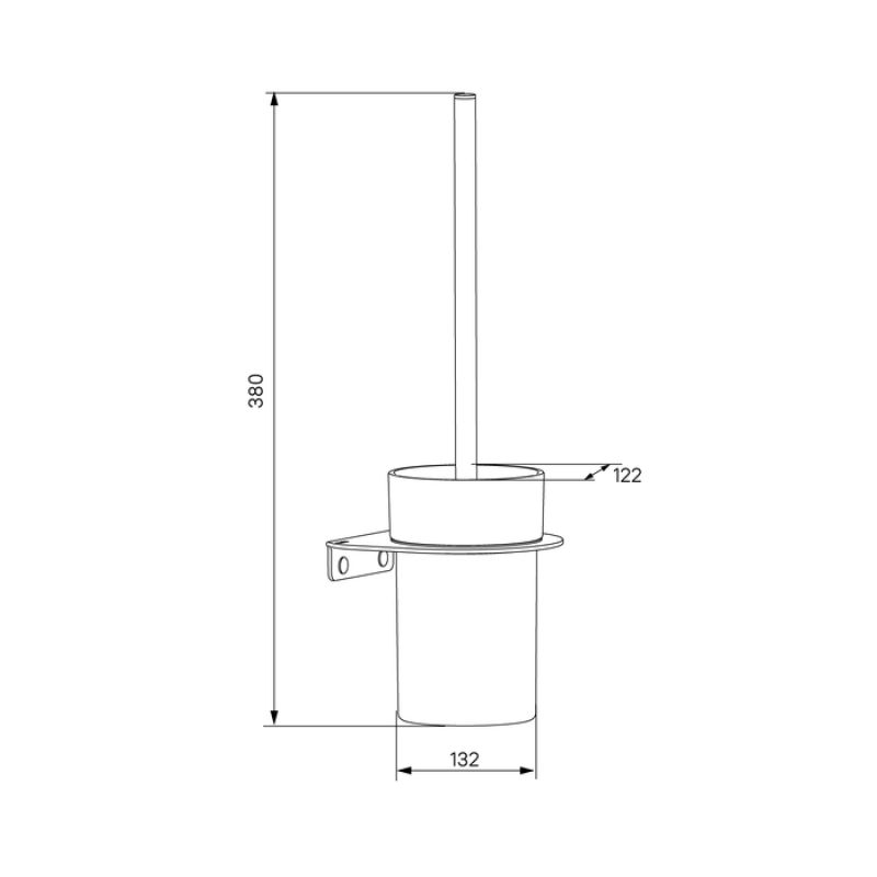Ершик для унитаза Iddis NOABLG0i47 Черный матовый