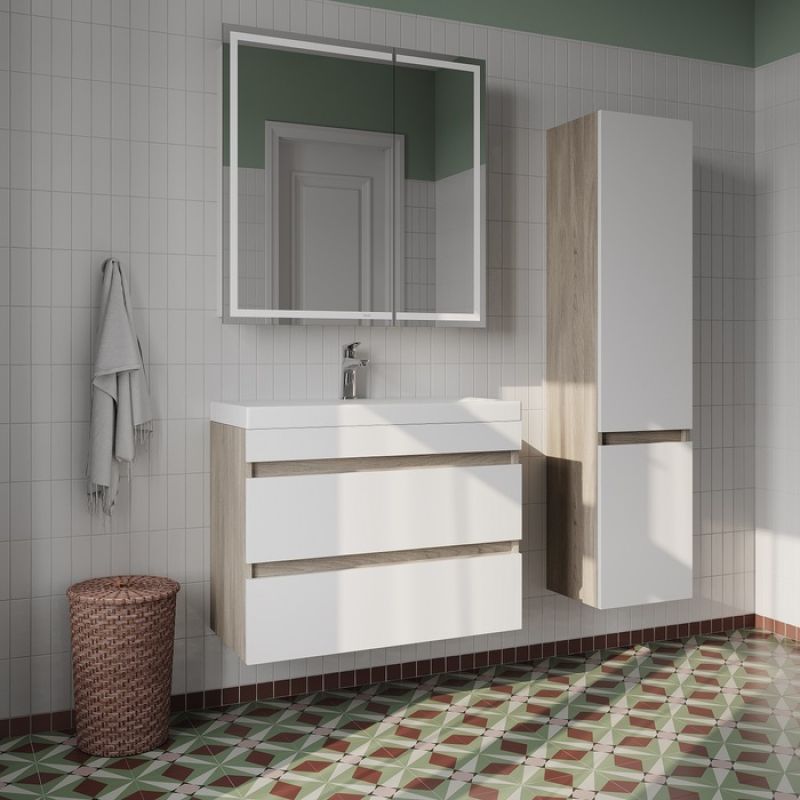 Зеркальный шкаф Iddis Zodiac 80 ZOD8000i99 с подсветкой Белый