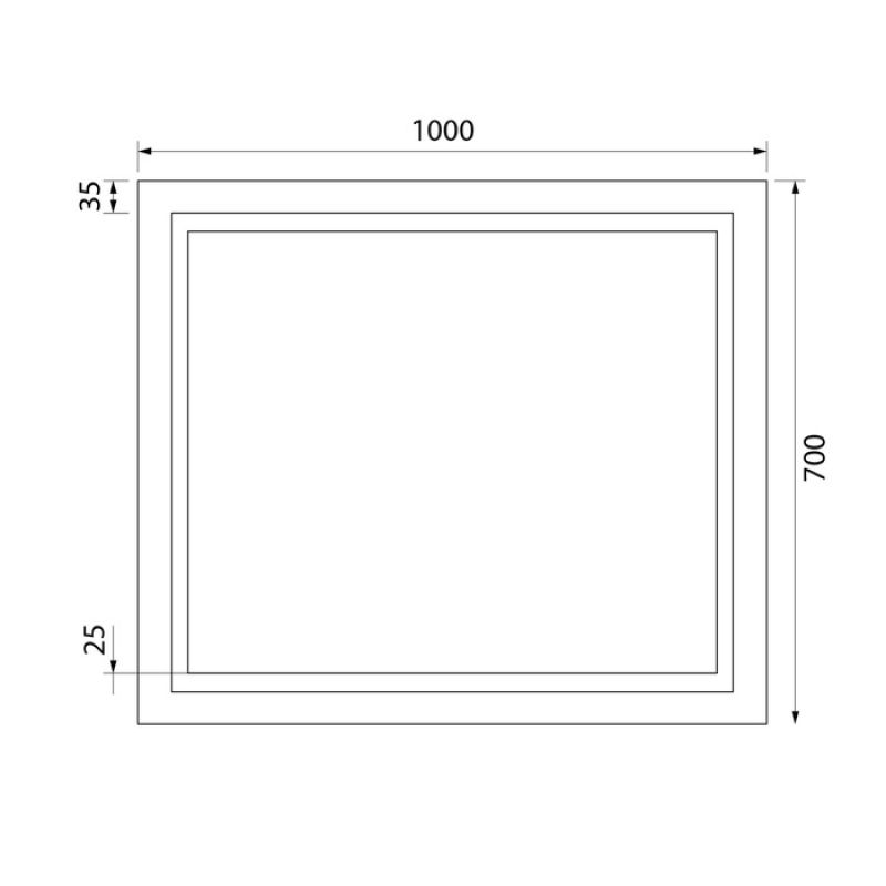 Зеркало Iddis Zodiac 100 ZOD10T0i98 с подсветкой с подогревом Белое