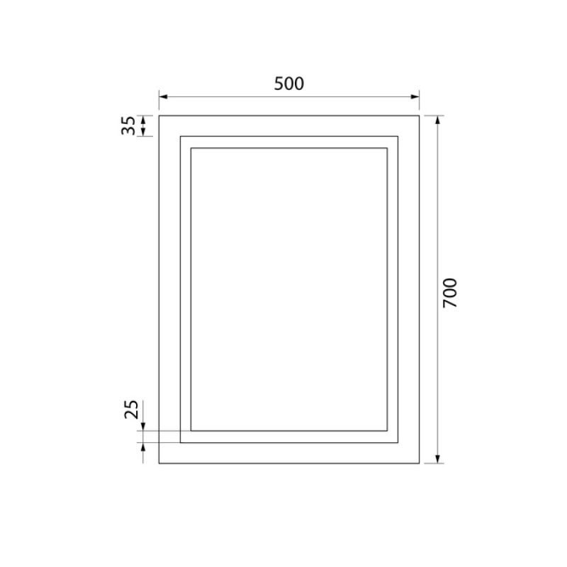 Зеркало Iddis Zodiac 50 ZOD5000i98 с подсветкой Белое