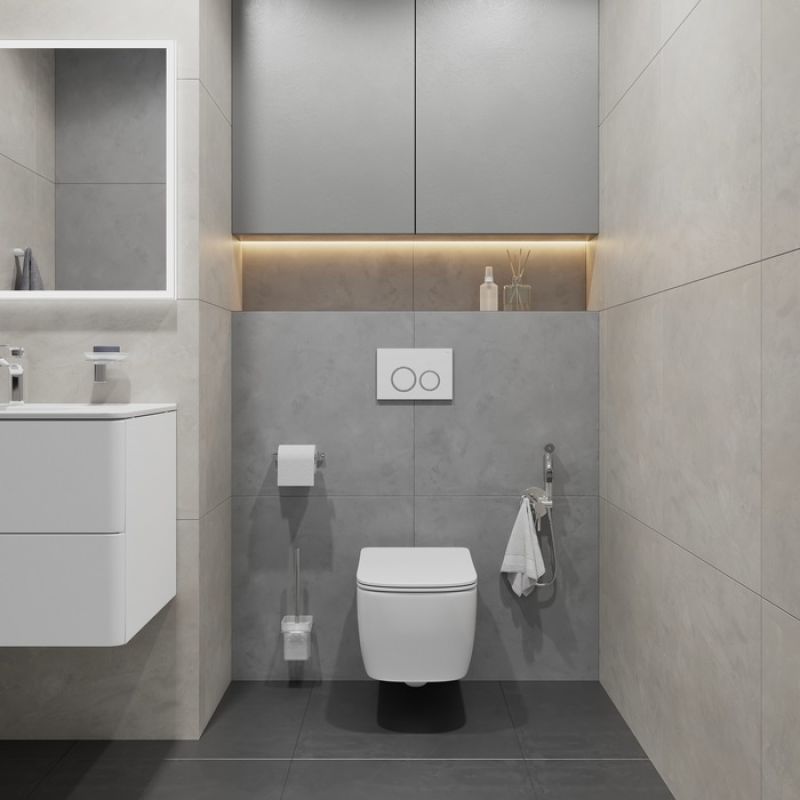 Клавиша смыва Iddis Unifix UNI03WCi77 Белая