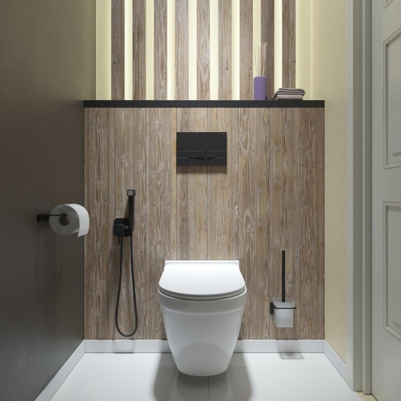 Клавиша смыва Iddis Unifix UNI06MBi77 Черная матовая