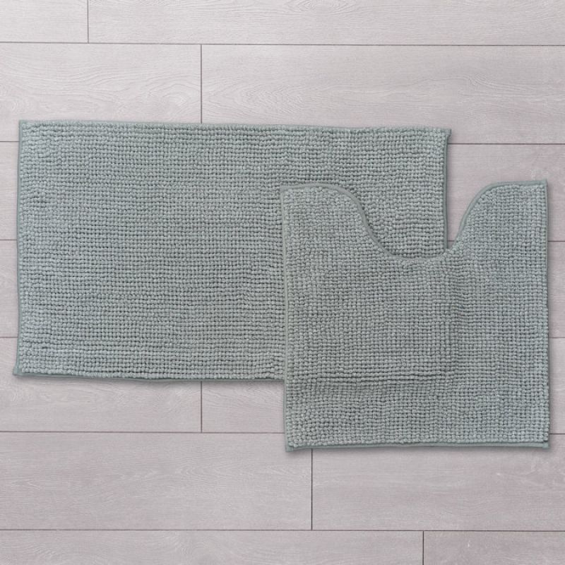 Набор ковриков для ванной комнаты, 50*80 + 50*50 см, шенилл, P38M580i12, IDDIS
