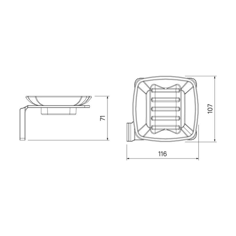 Мыльница Iddis Slide SLIWTG0i42 Белая матовая