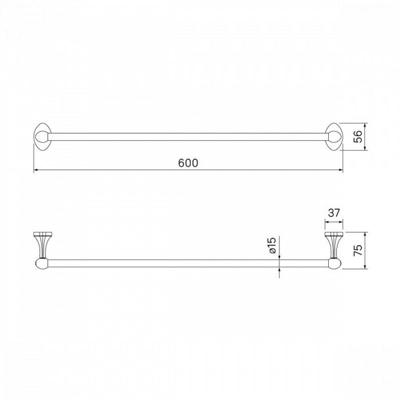 Полотенцедержатель Iddis Male MALSS10i49 Хром