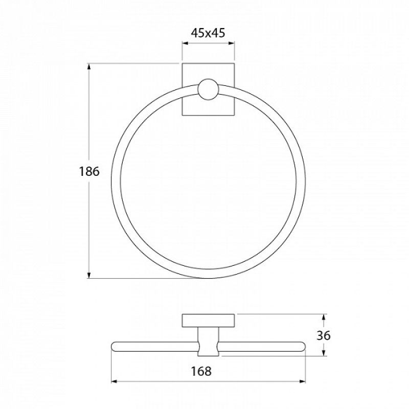 Кольцо для полотенец Iddis Edifice EDISBO0i51 Хром
