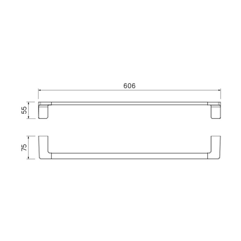 Полотенцедержатель Iddis Slide SLISC10i49 Хром
