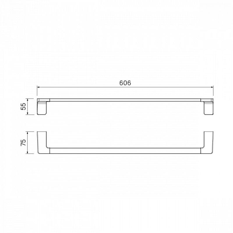 Полотенцедержатель Iddis Slide SLIBS10i49 Хром