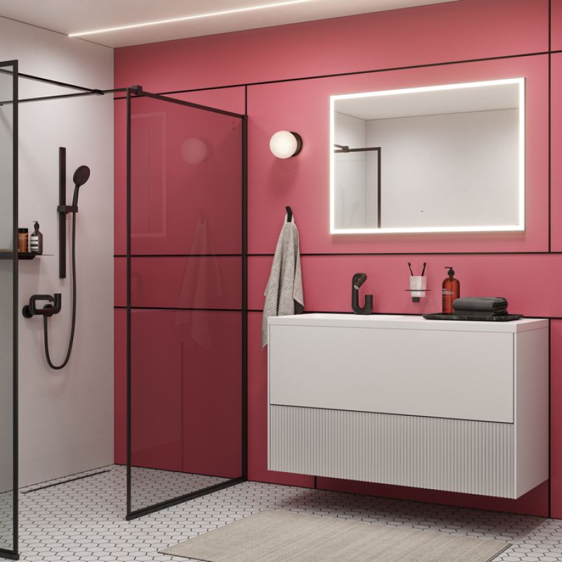 Смеситель для ванны Iddis Twist TWIBLBTi02WA Черный матовый