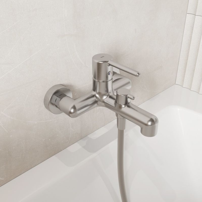 Cмеситель для ванны, хром матовый, Aiger, IDDIS, AIGBC00i02WA