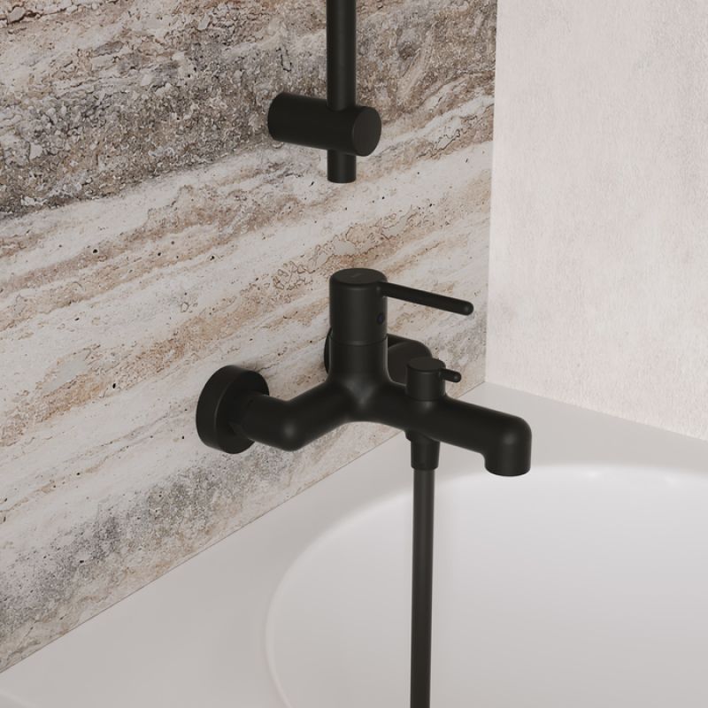 Смеситель для ванны Iddis Aiger AIGBL00i02WA Черный матовый