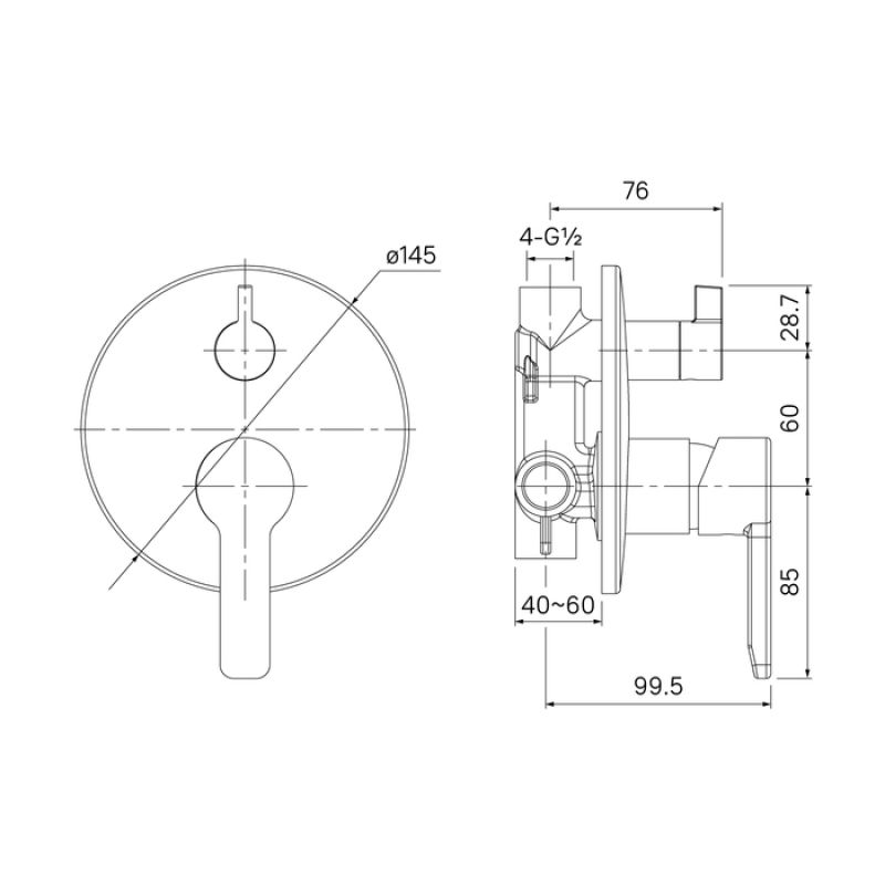 Смеситель для душа Iddis Sena SENSB00i67 Хром