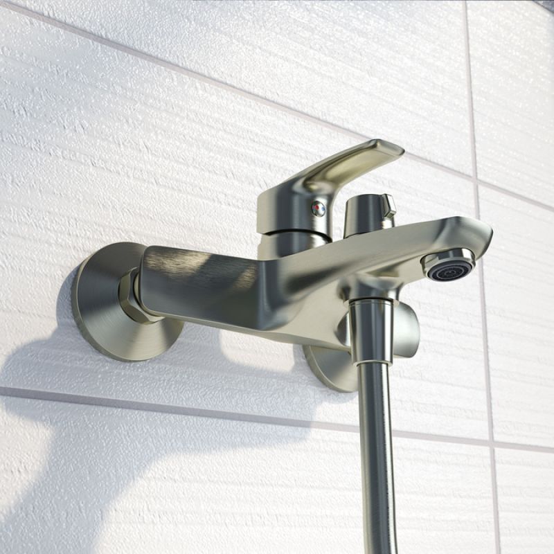 Смеситель для ванны с душем IDDIS Ray RAYBN02i02 сатин