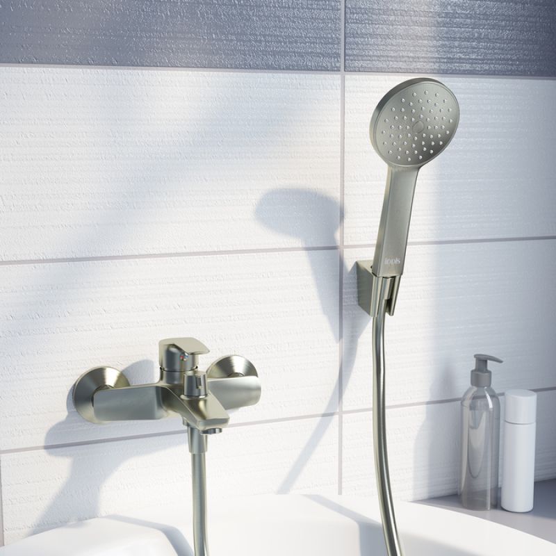 Смеситель для ванны с душем IDDIS Ray RAYBN02i02 сатин