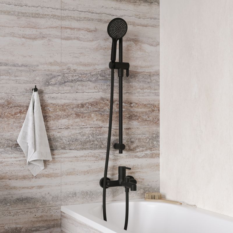 Смеситель для ванны Iddis Aiger AIGBL00i02WA Черный матовый