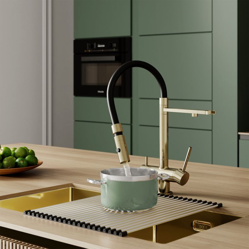 Смеситель для кухни Iddis Ace ACEMGFFi05 Золото матовое