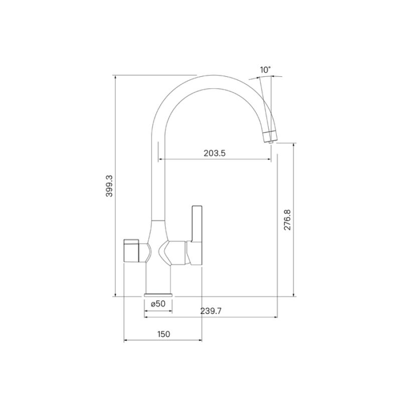 Смеситель для кухни Iddis Pure PURSBFJi05 Хром