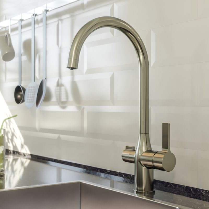 Смеситель для кухни Iddis Pure PURBNFJi05 Сатиновый хром