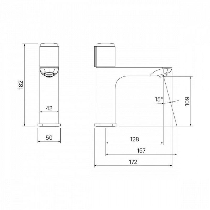 Смеситель для раковины Iddis Slide SLISBBTi01 Хром