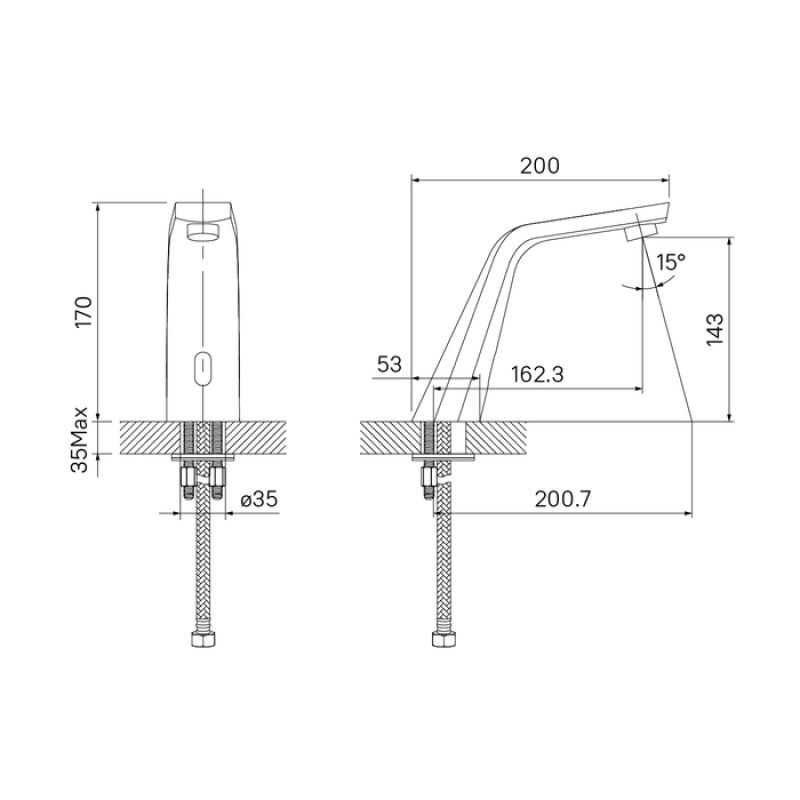 Смеситель для раковины Iddis 020SBSNi86 Хром