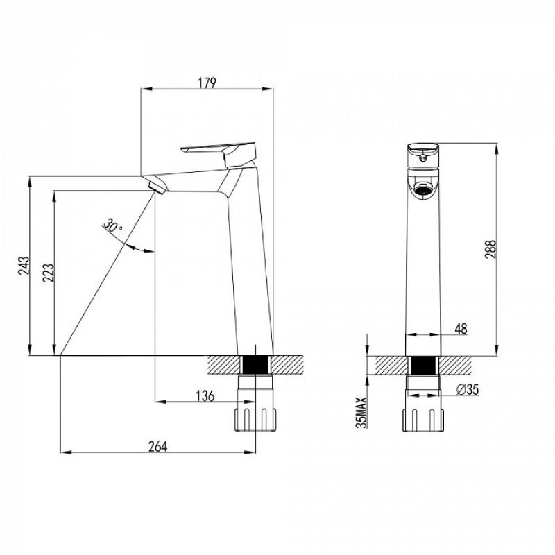 Смеситель для раковины Iddis Cloud CLOSB01i01 Белый