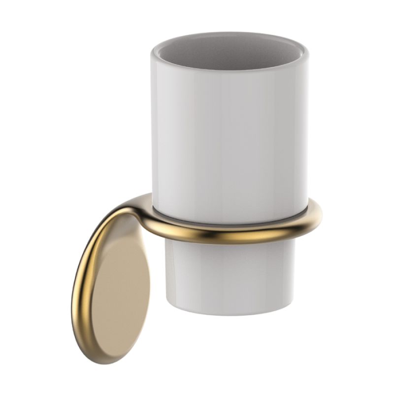 Стакан для зубных щеток Iddis Oldie OLDBRC1i45 Бронза Белый